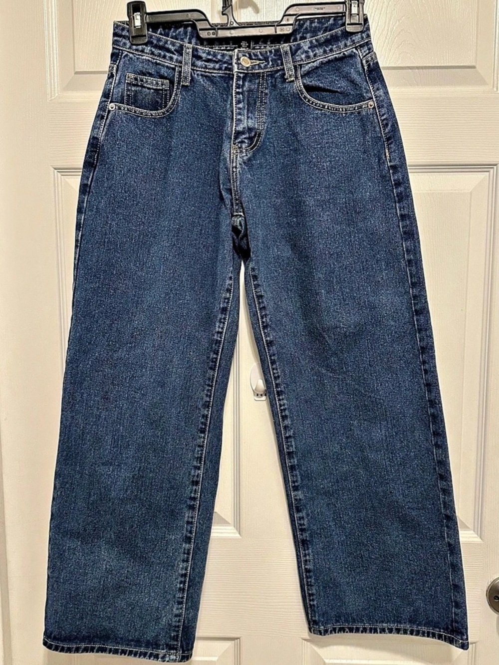 PrettyLittleThing Wide Leg Jeans in Blue Size 2 Like New